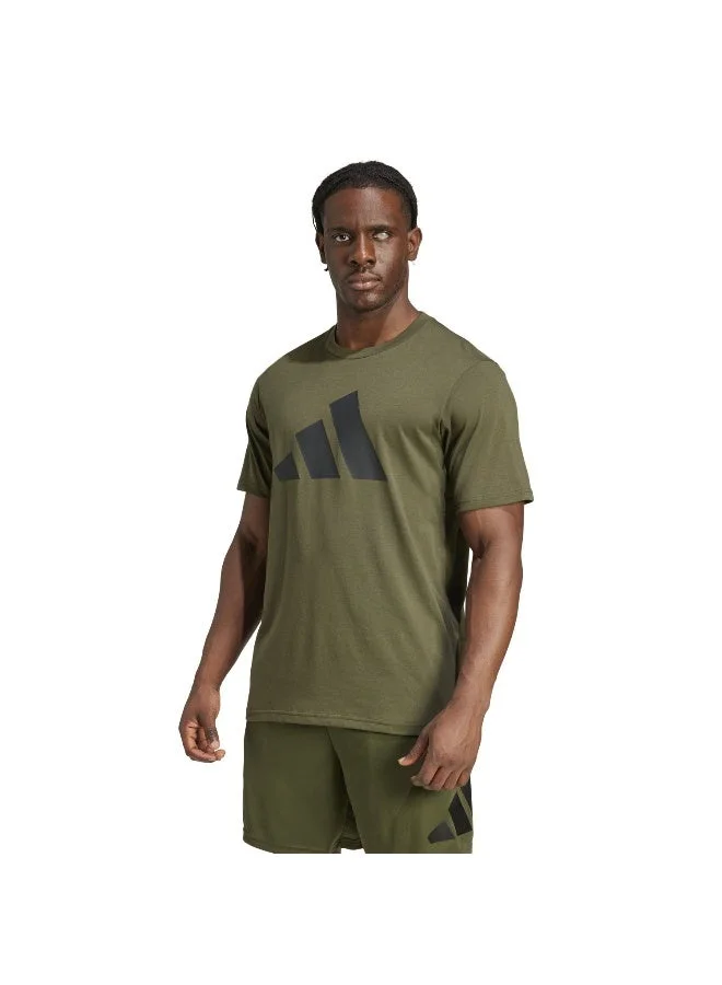 Adidas Tr-Es Fr Logo T Green Graphic Tee (Short Sleeve) T-Shirts For Men